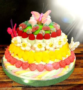 Gâteau arc-en-ciel gourmand